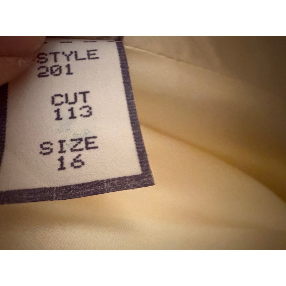 Riel Coat Company Wool Mohair Blend Blazer Jacket Cream Size 16 View 6
